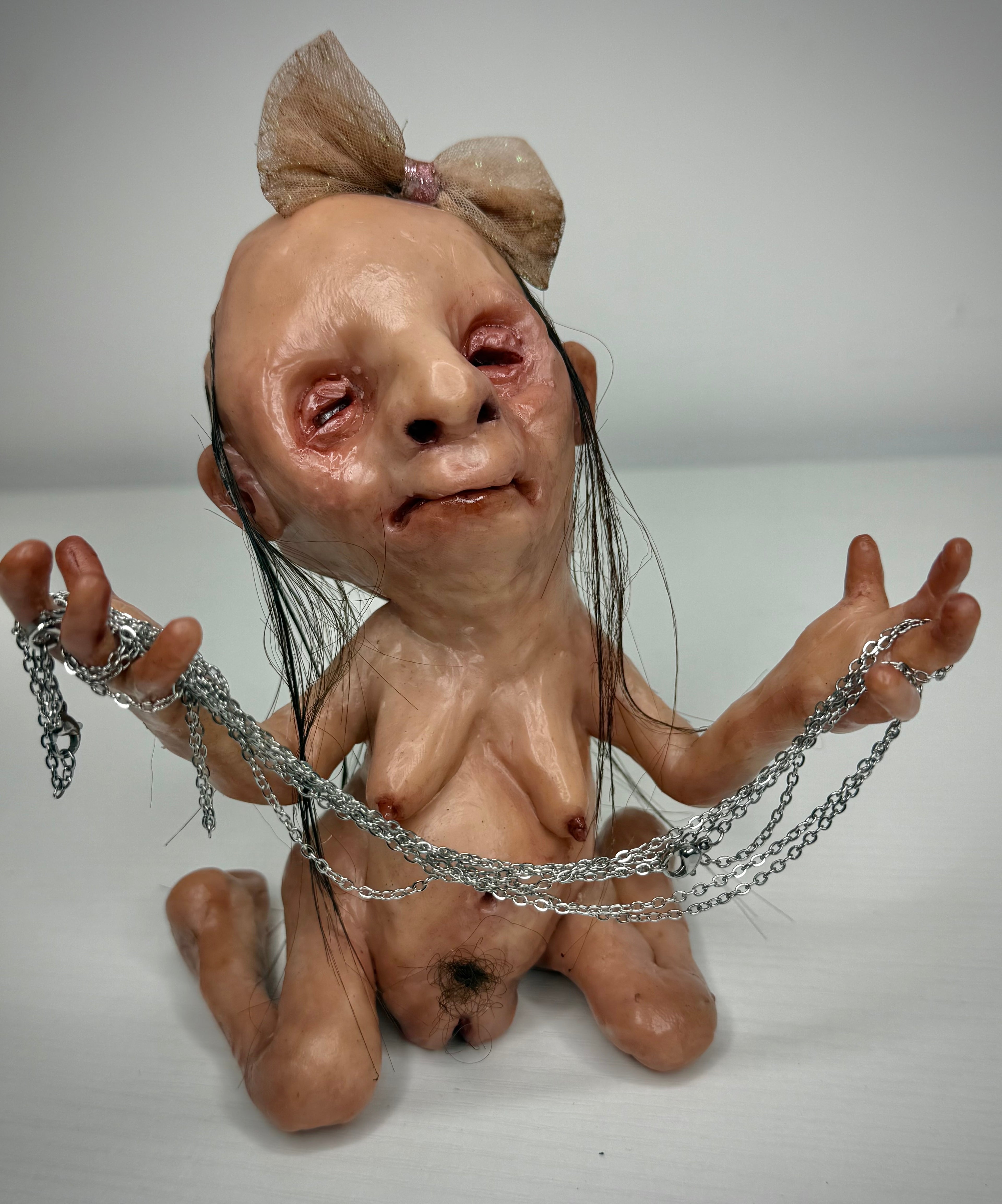Creature Sculpture – Jewellery Holder – Weird Handmade Polymer Clay Oddity