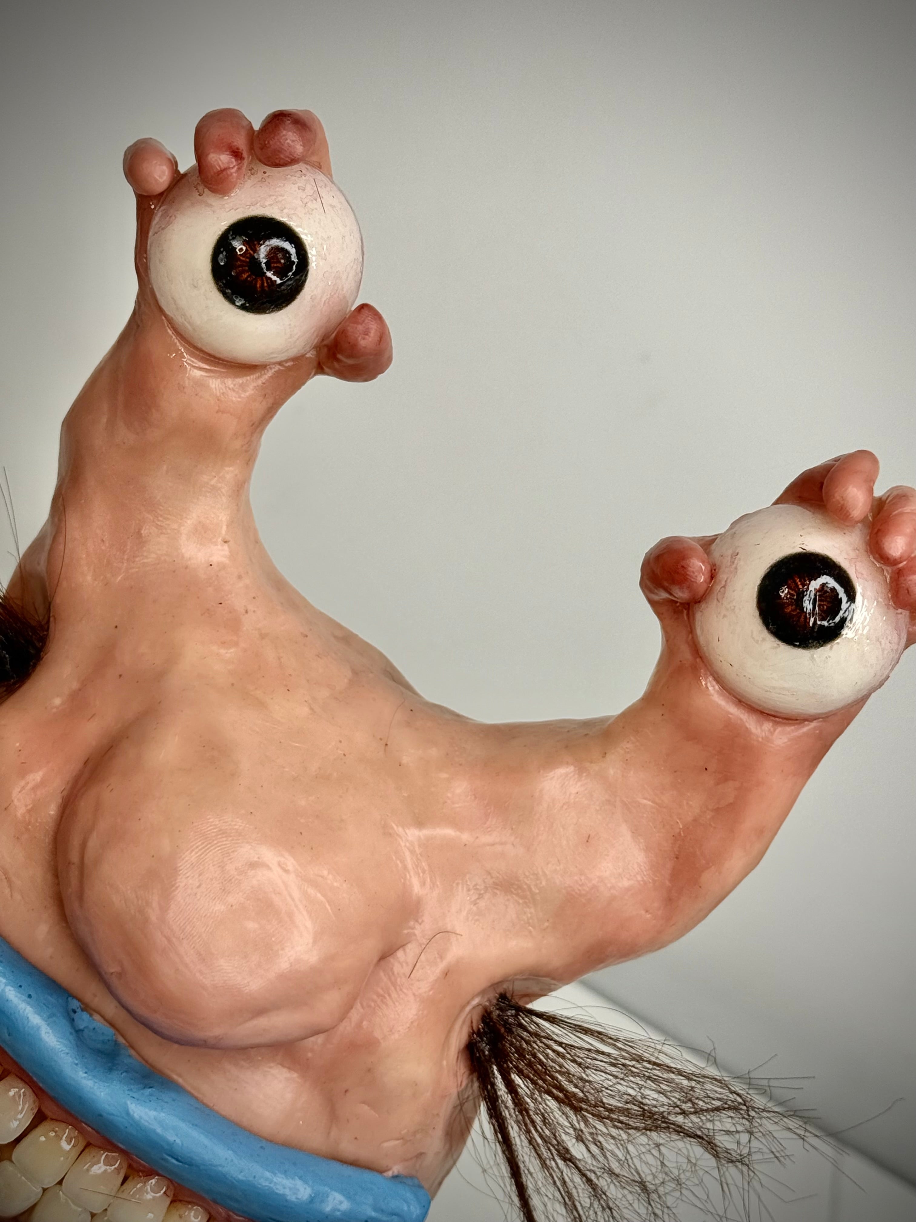 Krumm – Ahh!!! Real Monsters Inspired Sculpture – Handmade Polymer Clay Monster Oddity