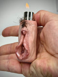 Handmade Grotesque Vagina Lighter Case – Clipper Sleeve – Horror Oddity Art