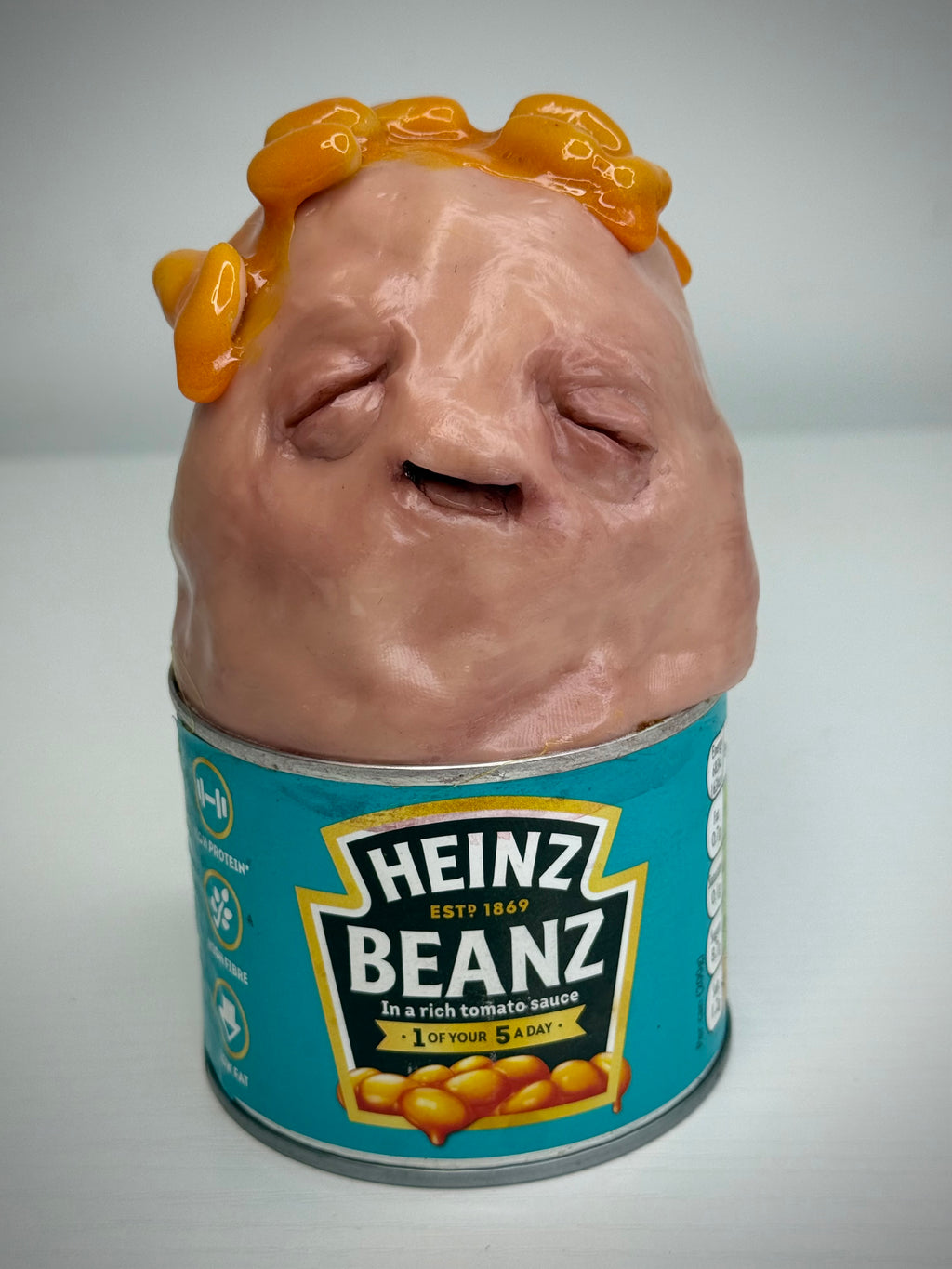 bEaNz – Sentient Bean Can Sculpture – Weird Clay Oddity ()