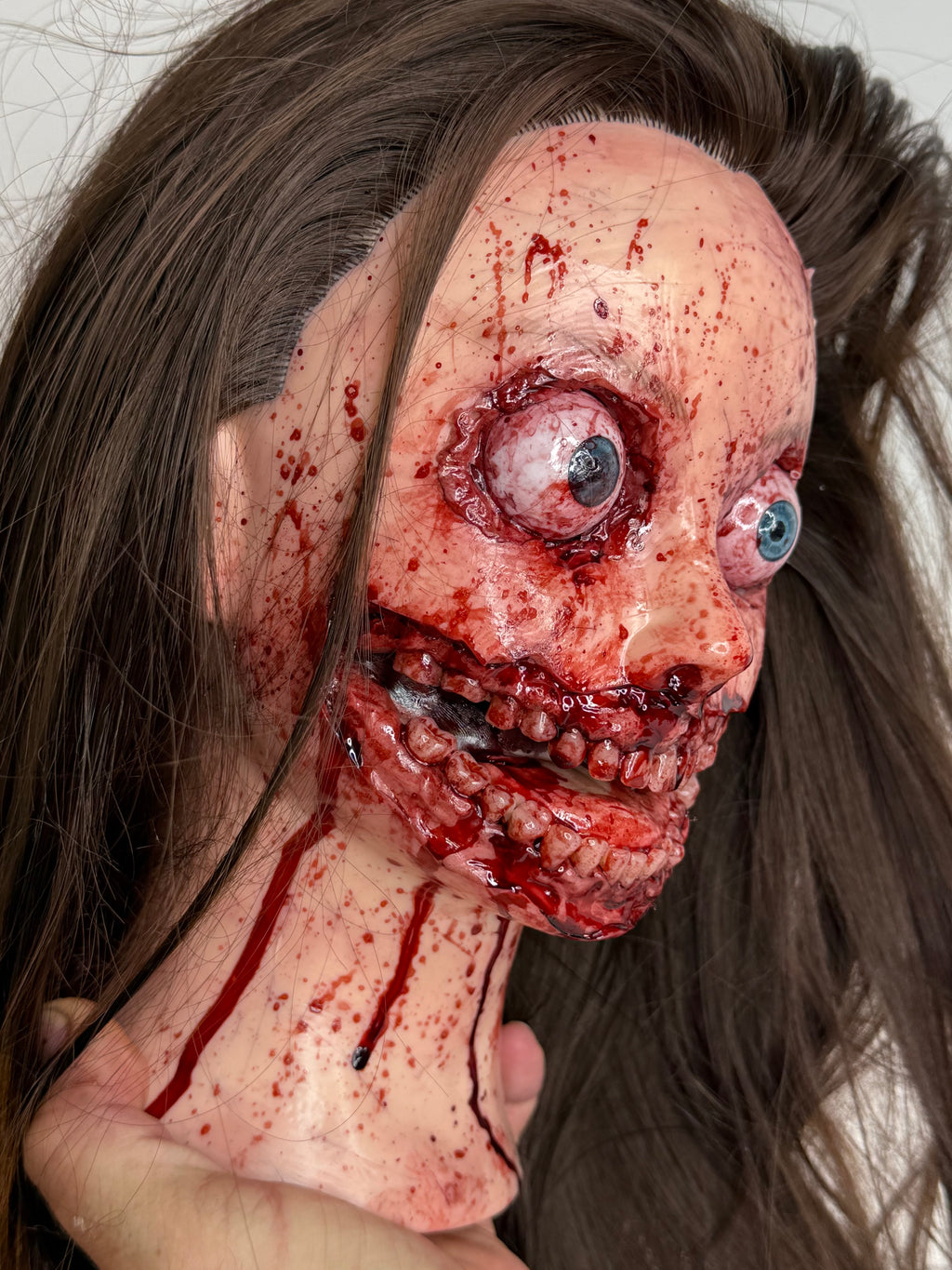 Modified Mannequin Head – Horror Sculpture – Weird Handmade Polymer Clay Oddity