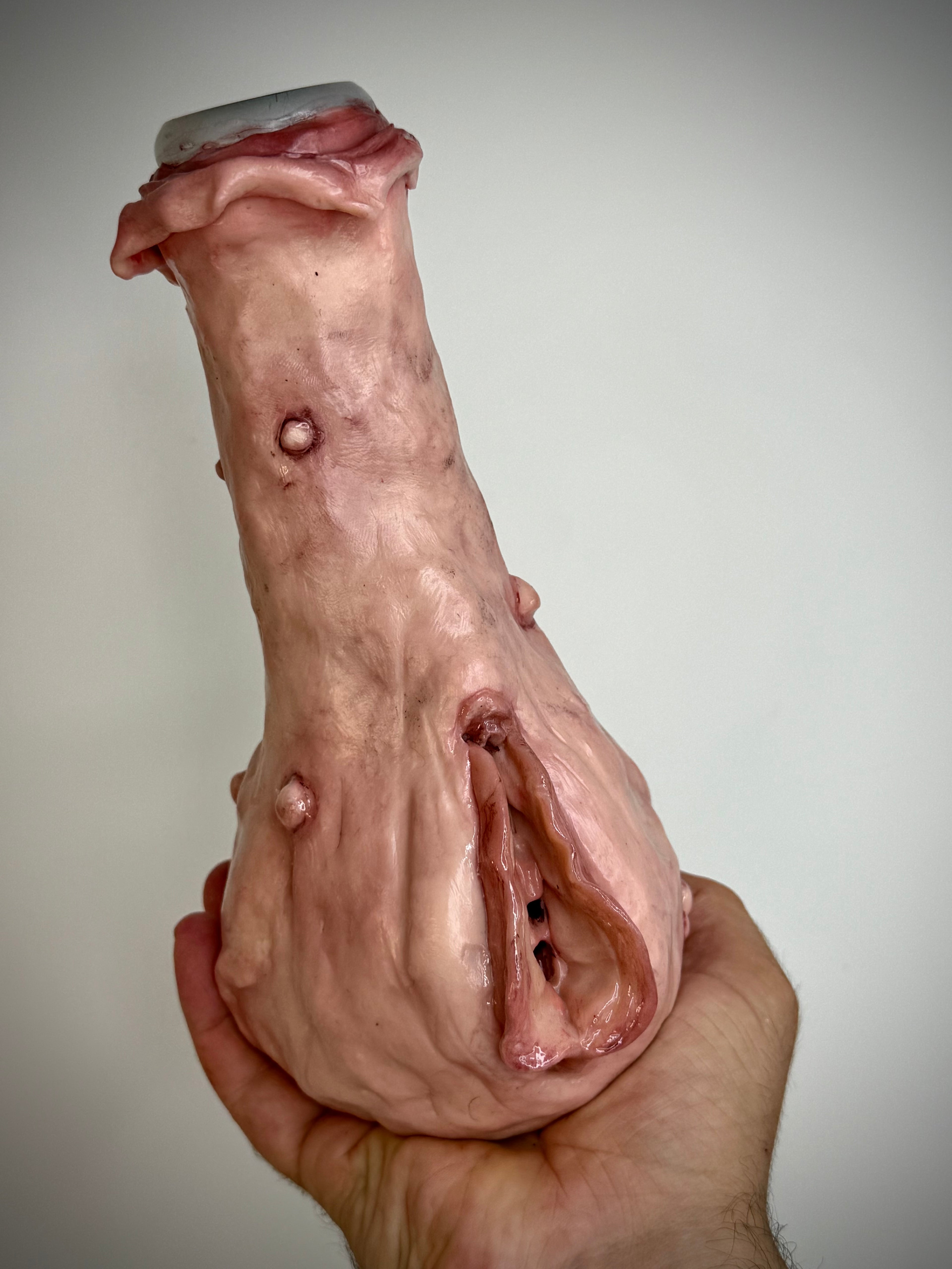 Vagina Bong Handmade Horror Smoking Piece Creepy Sculpture Gothic Art Collectible