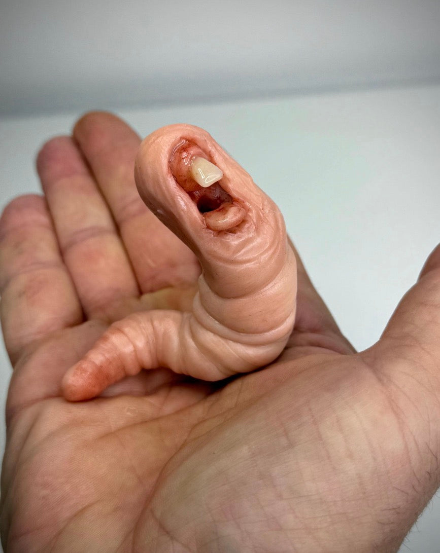 The Nibbler – Grotesque Creature Sculpture – Weird Handmade Polymer Clay Oddity