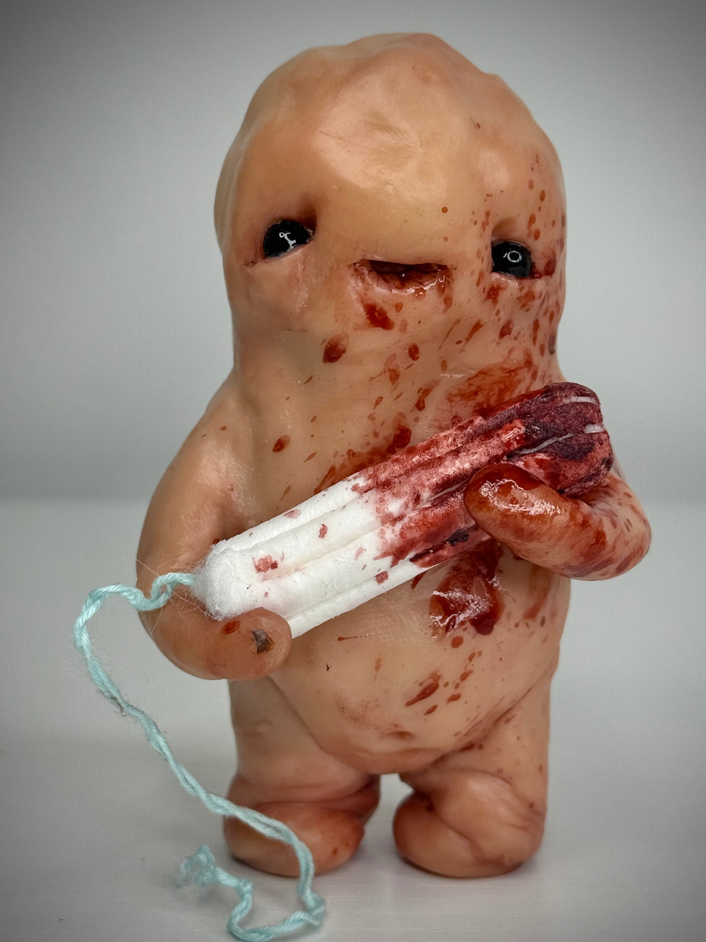 Disturbie “Caught Red-Handed” – Weird Handmade Polymer Clay Horror Sculpture