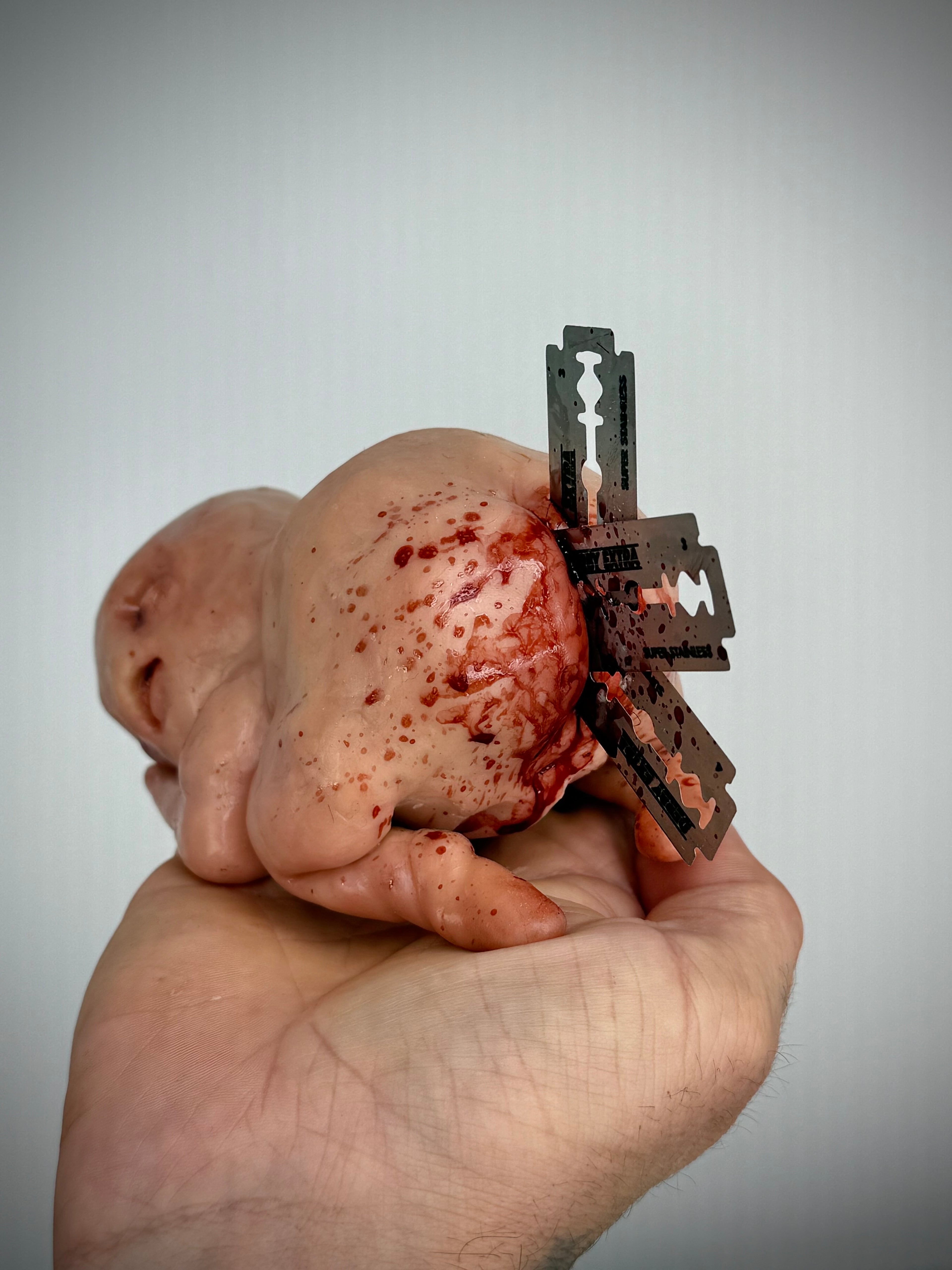 Disturbie “The Last Wipe” Weird Handmade Polymer Clay Horror Sculpture
