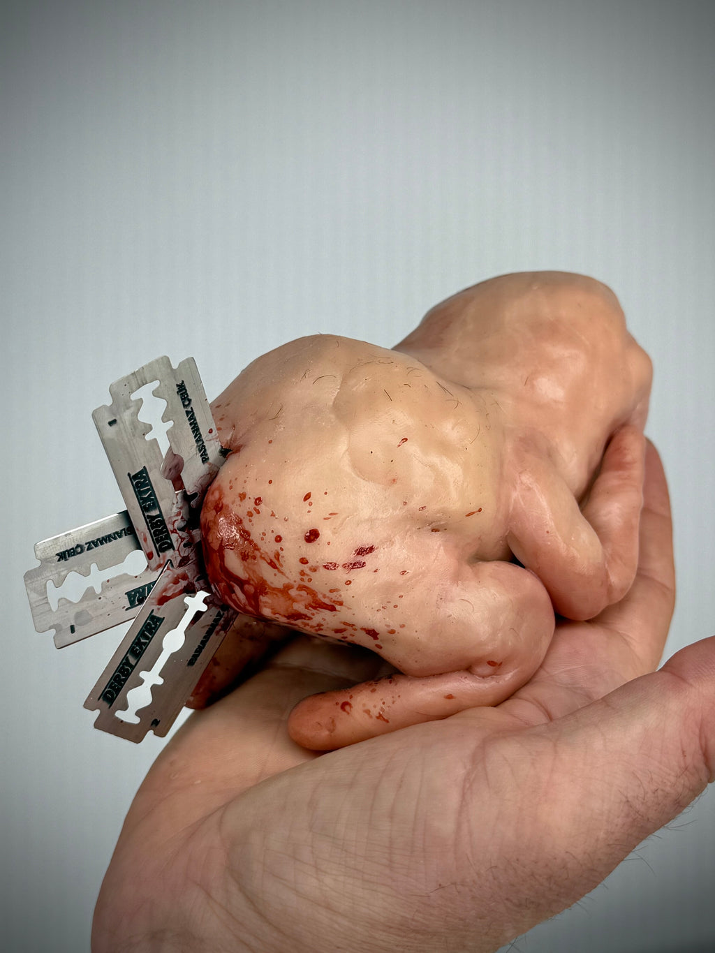 Disturbie “The Last Wipe” Weird Handmade Polymer Clay Horror Sculpture