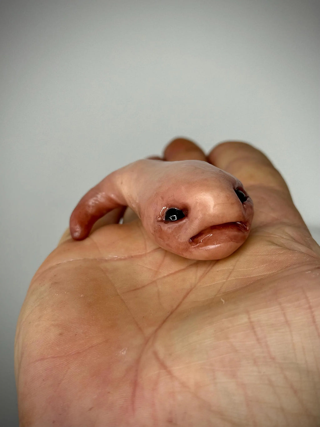 Squib-   Handmade Polymer Clay  Figurine - Unique Collectible Creature Art