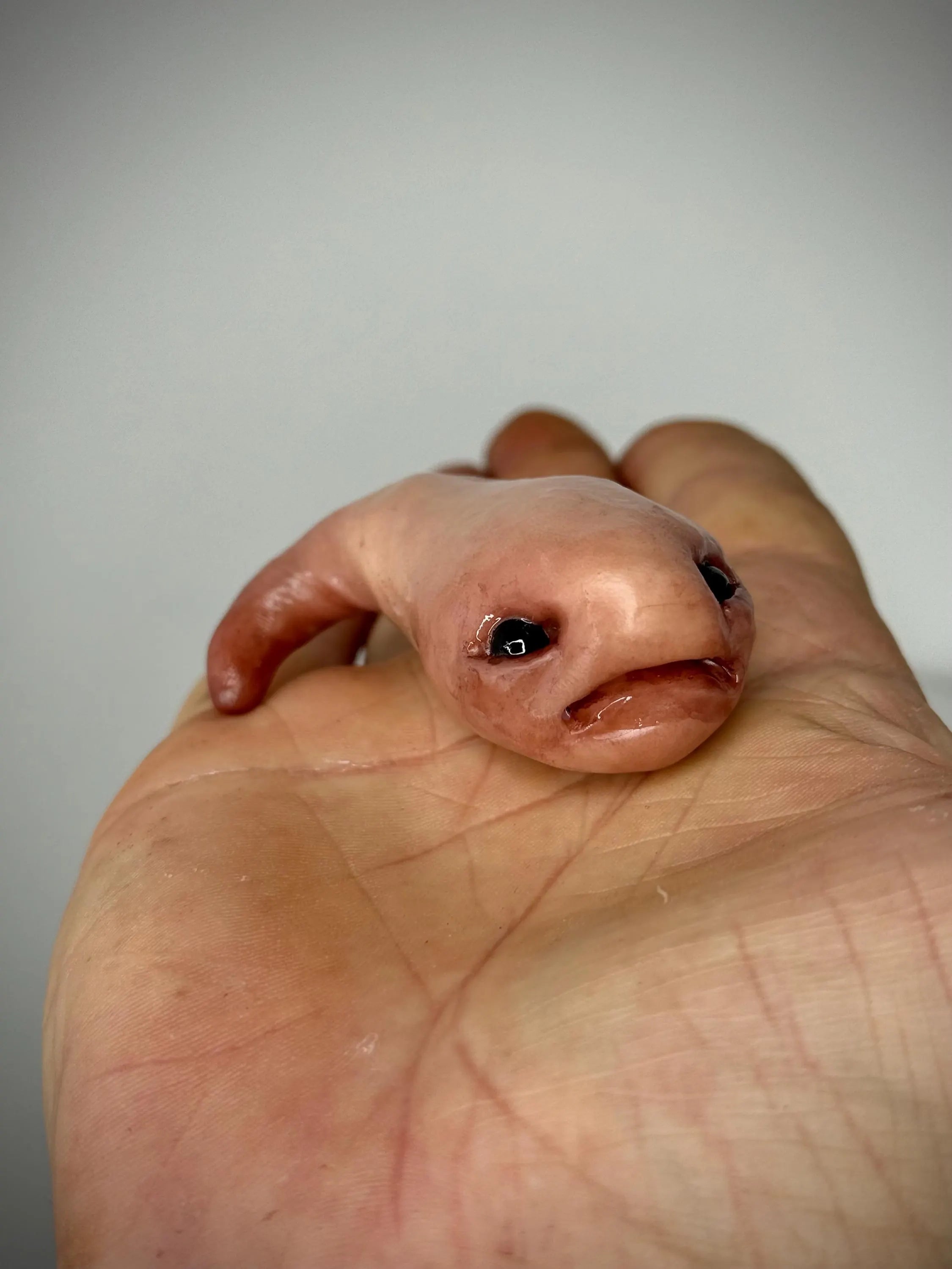 Squib-   Handmade Polymer Clay  Figurine - Unique Collectible Creature Art