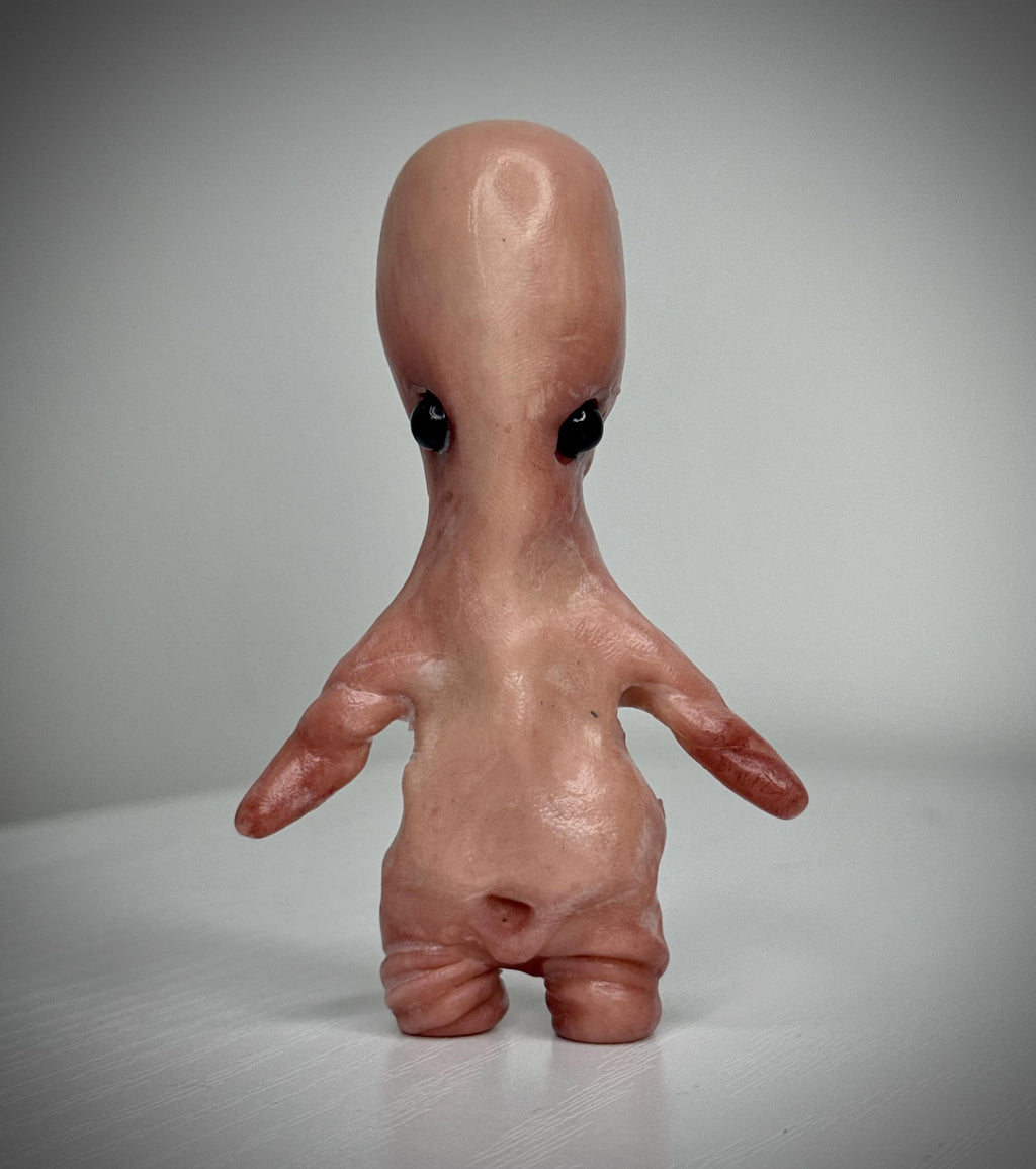 Squishkin - Handmade Polymer Clay Oddity - Creepy Cute Flesh Creature