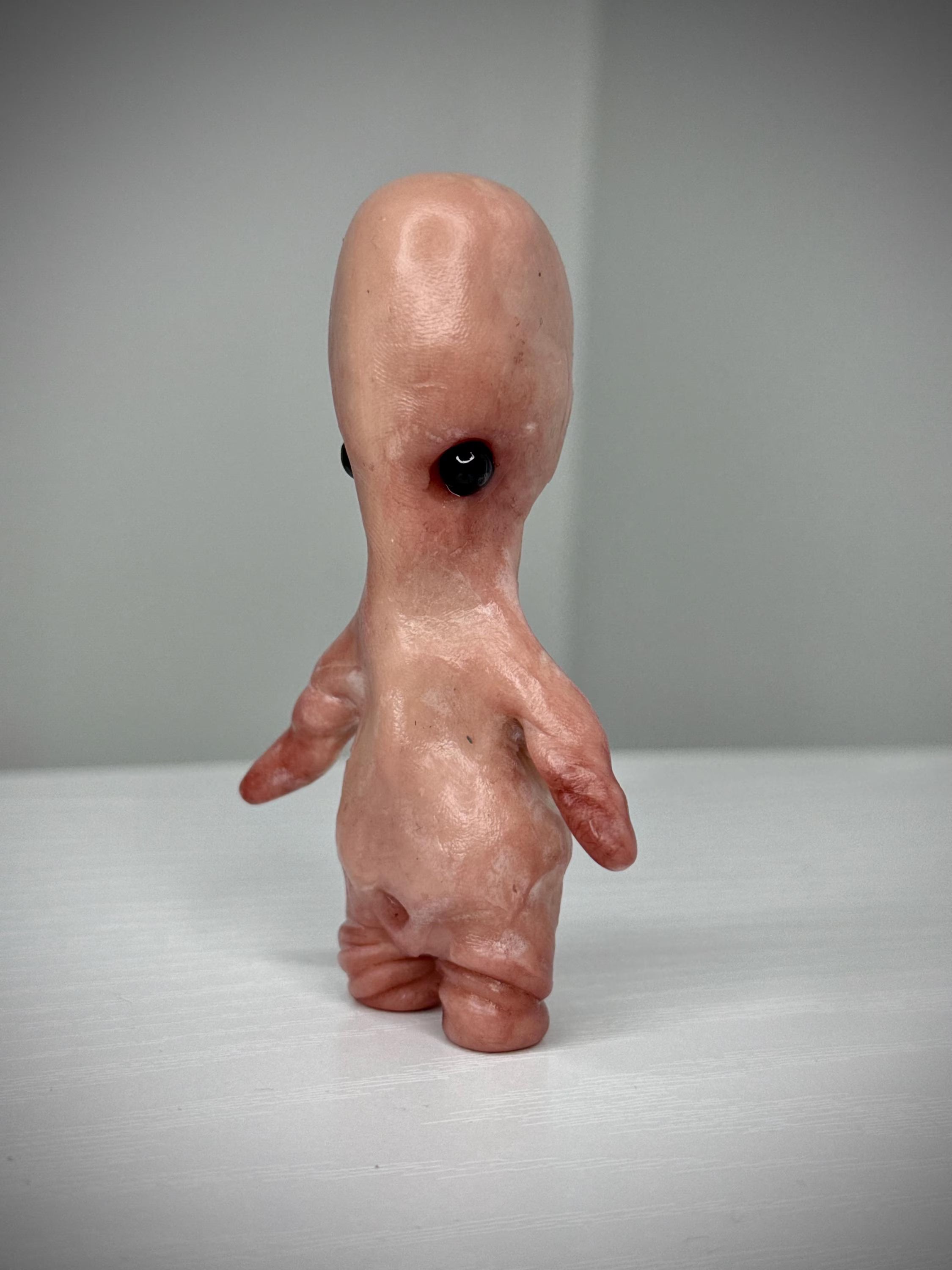 Squishkin - Handmade Polymer Clay Oddity - Creepy Cute Flesh Creature