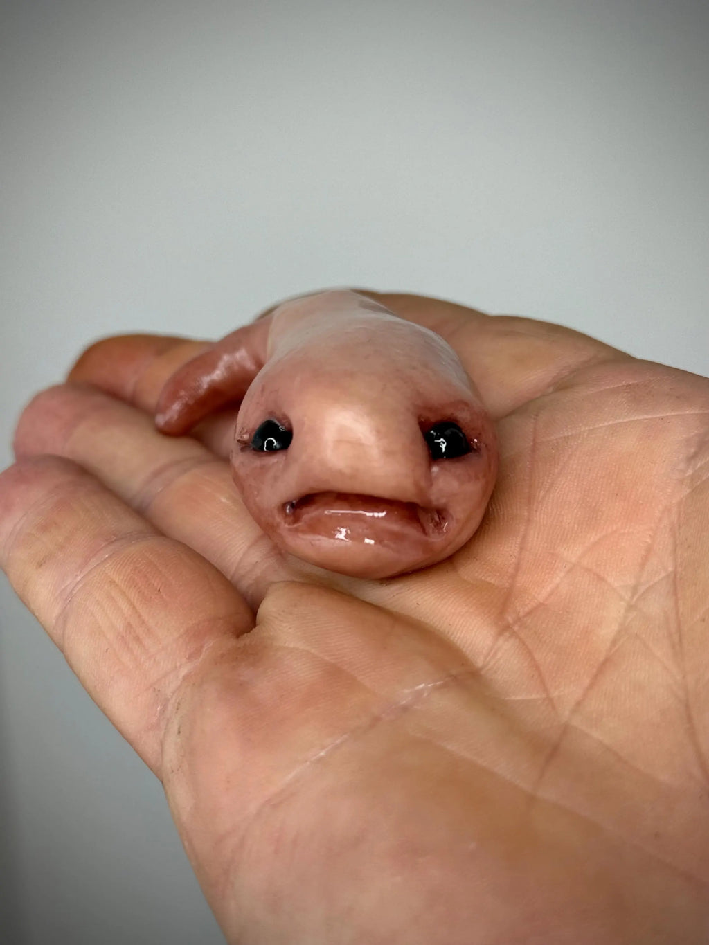 Squib-   Handmade Polymer Clay  Figurine - Unique Collectible Creature Art