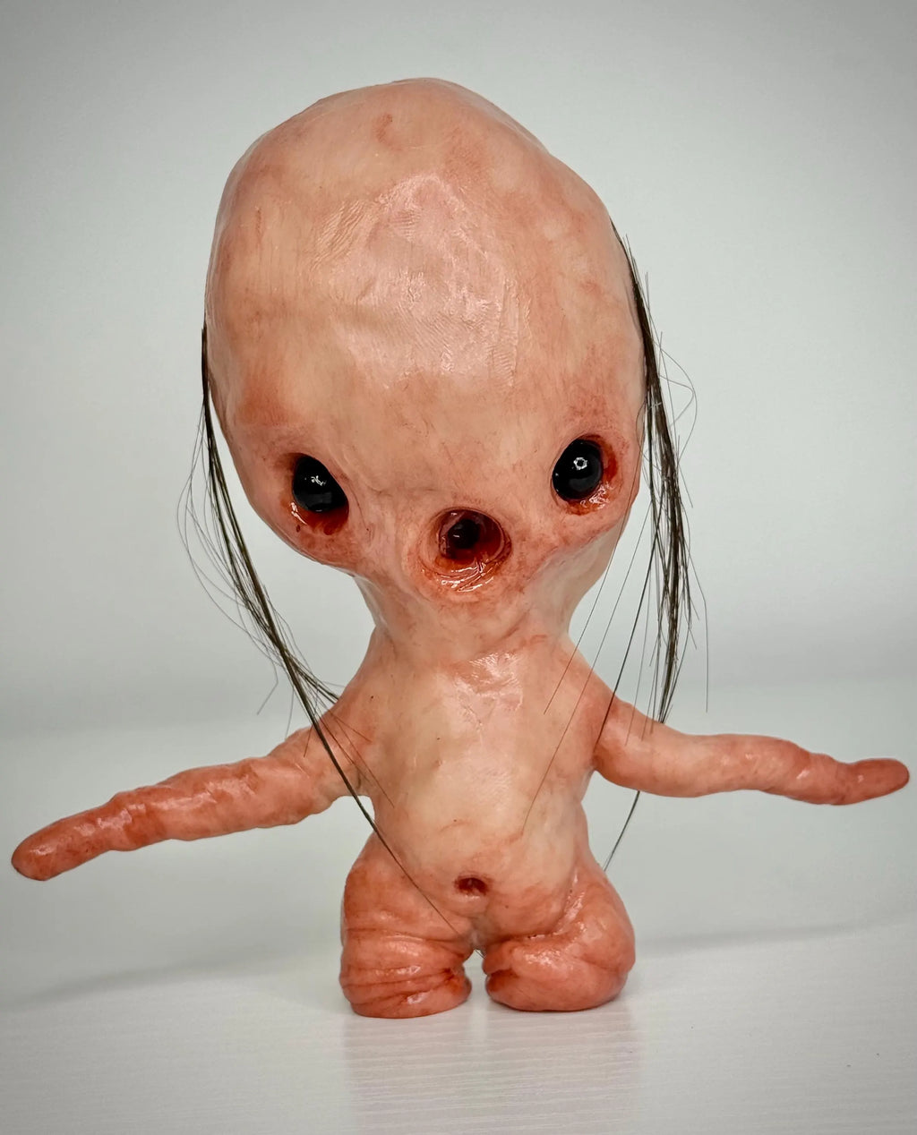 Disturbie – Grotesque Handmade Creature Sculpture – Weird Polymer Clay Oddity