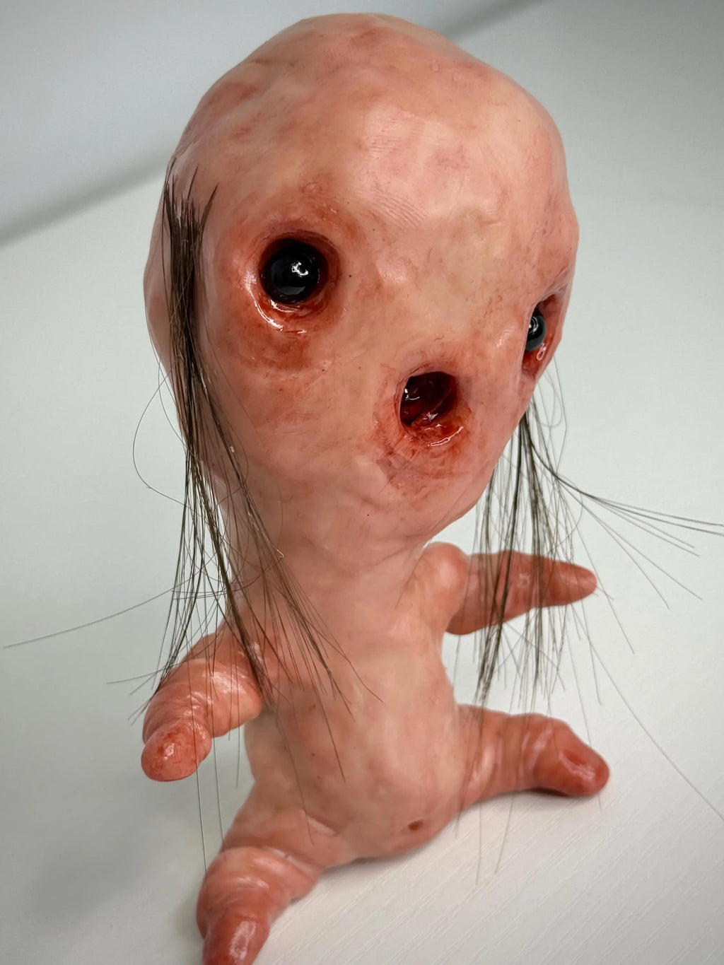 Disturbie – Grotesque Handmade Creature Sculpture – Weird Polymer Clay Oddity