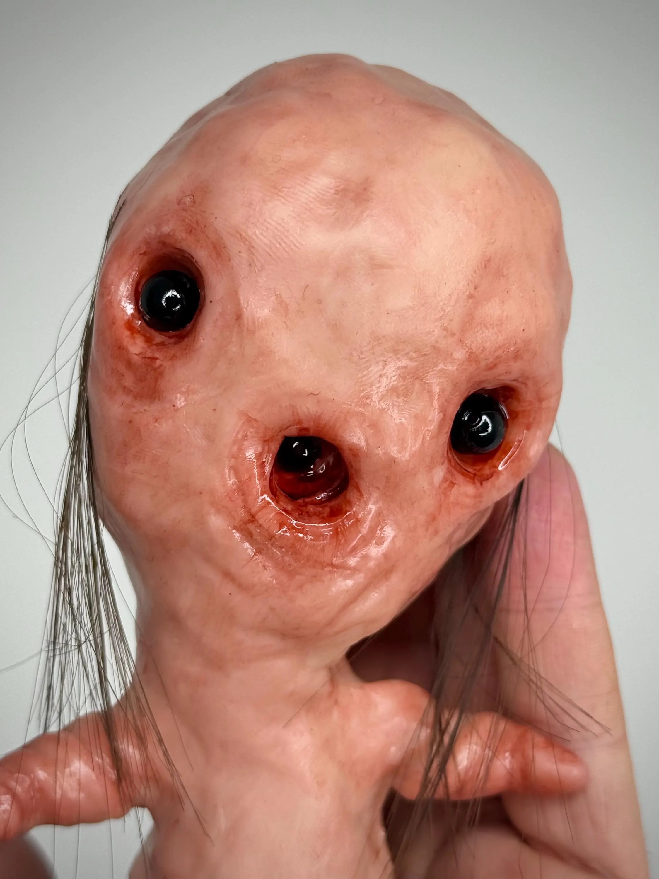 Disturbie – Grotesque Handmade Creature Sculpture – Weird Polymer Clay Oddity
