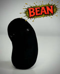 World’s Blackest Bean – Blacked Out Bean Creature Sculpture – Weird Handmade Polymer Clay Oddity