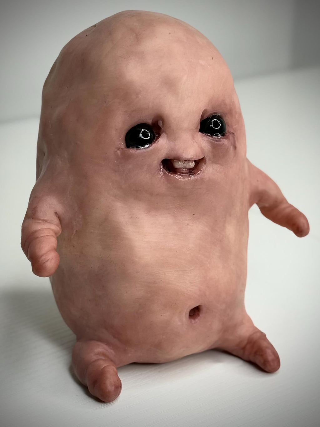 Goof Bean Weird Handmade Polymer Clay Creature Sculpture Oddity Art