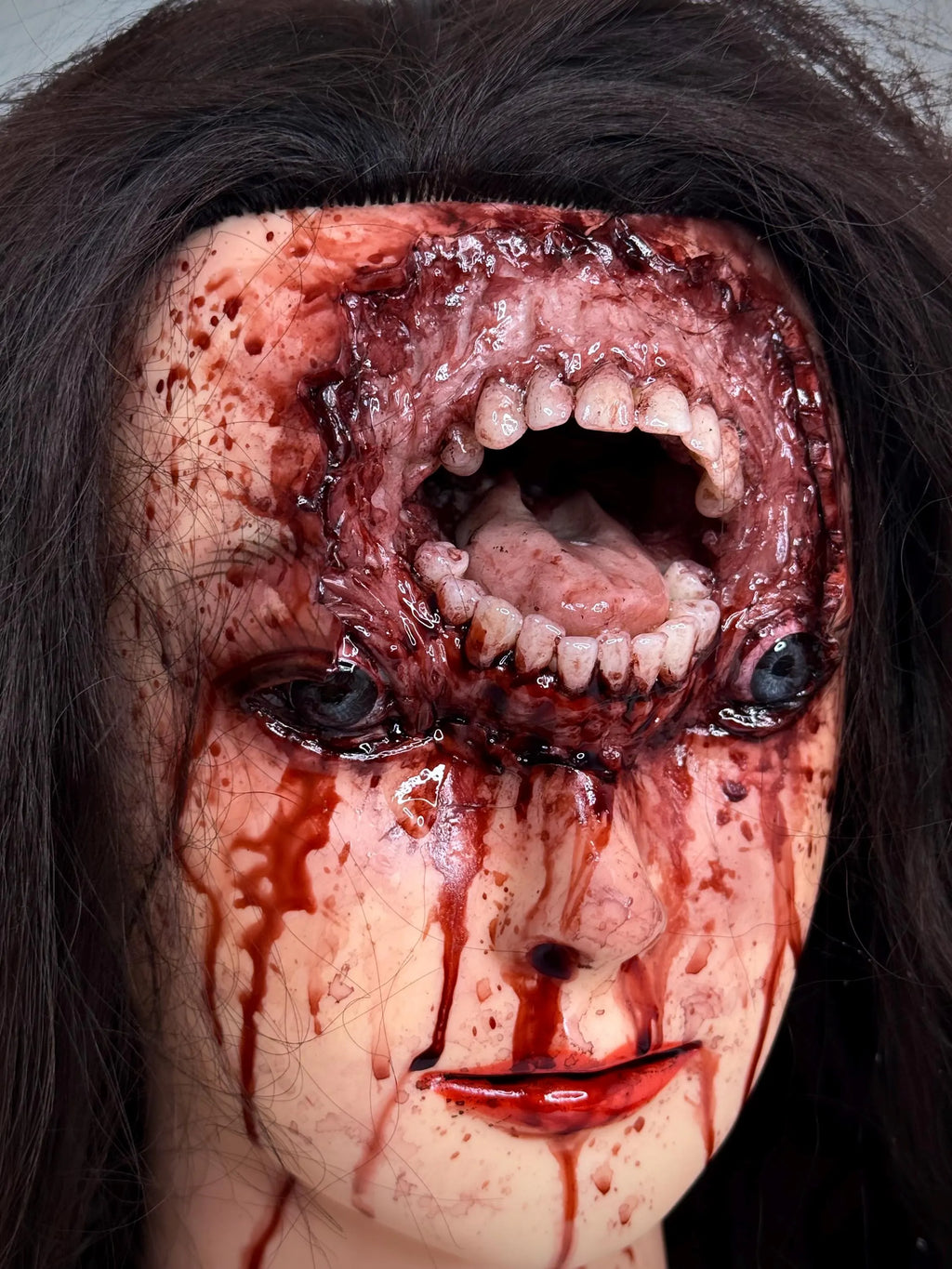 Migraine- Horror Mannequin Head Sculpture Gore Art Display Piece